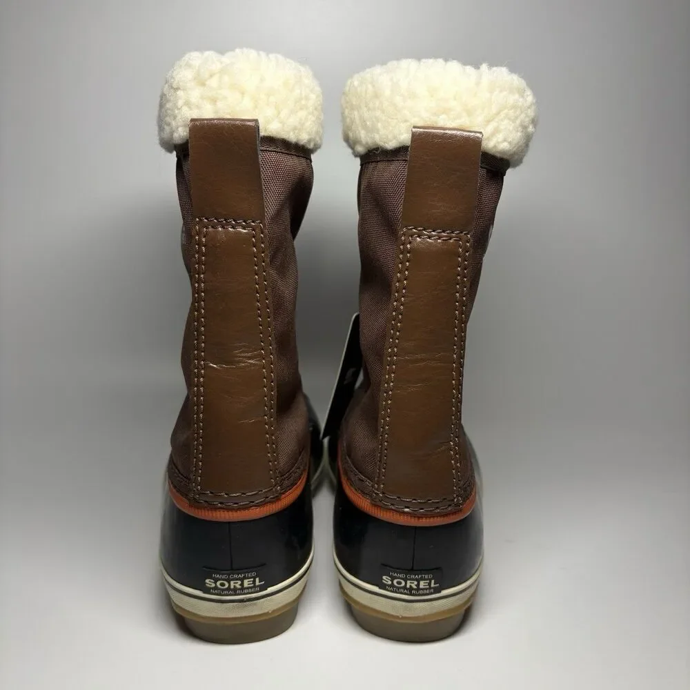 Sorel Yoot Pac Brown Rubber Waterproof Winter Snow Rain Boots Big Kids Youth 7